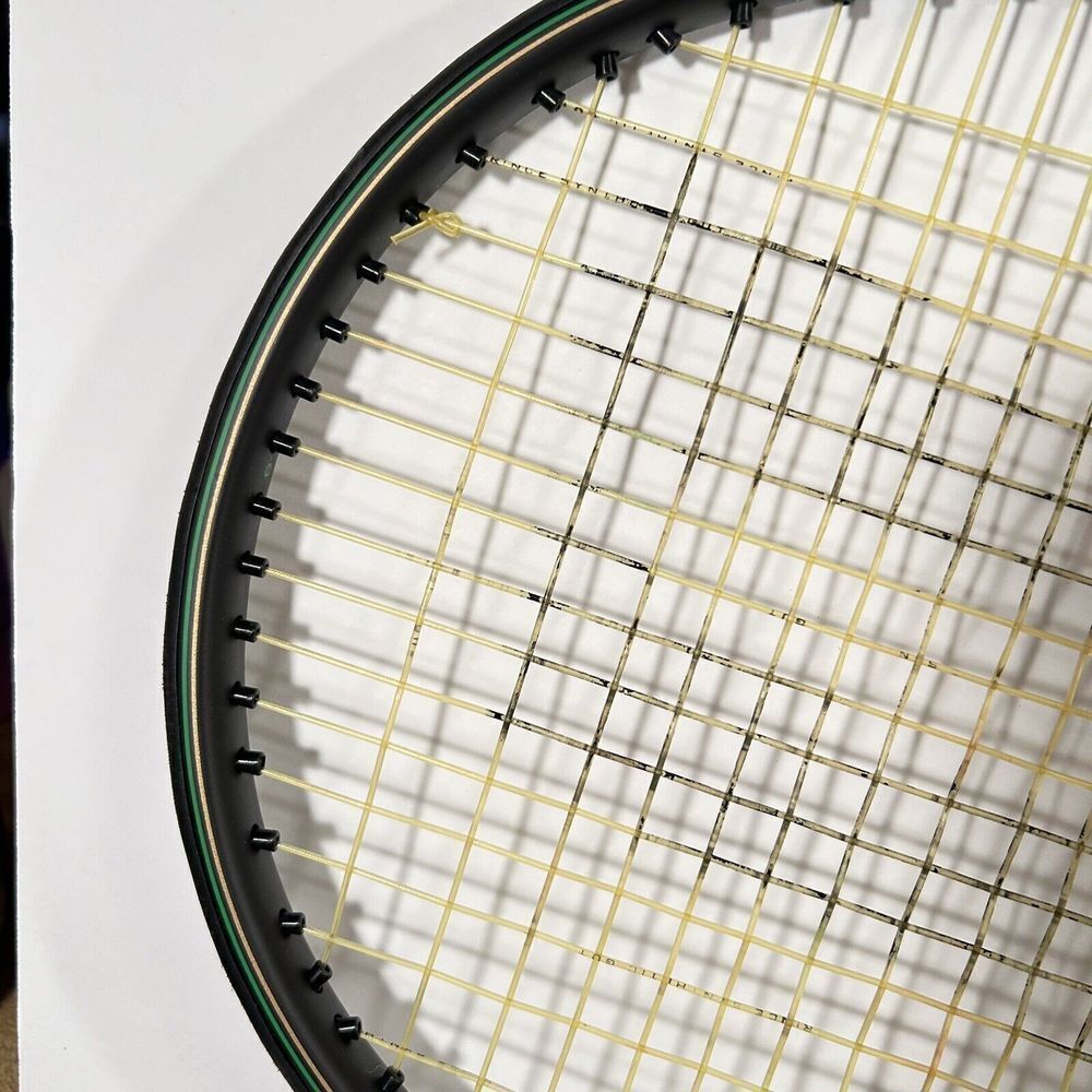 Prince Graphite Series 110 One Stripe Tennis Racquet Grip 4 1/2" Org Grip String - Picture 3 of 16